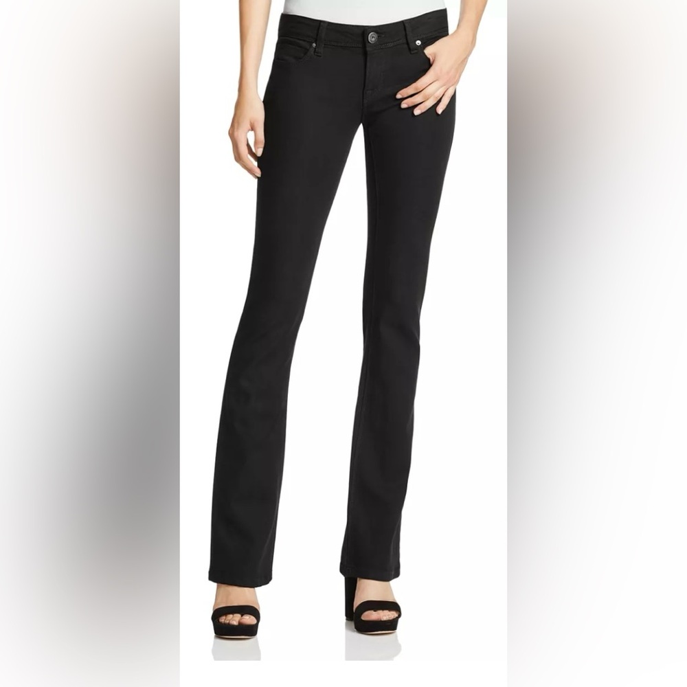 DL1961 Black Dark Modal Blend Bootcut Jeans, Denim, Size 28